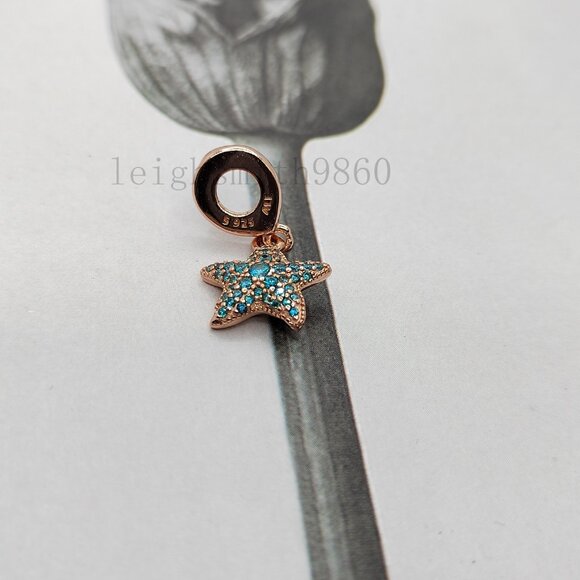 Pandora Sparkling Starfish Dangle Charm - Picture 6 of 6